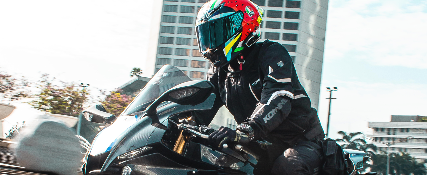 Person Riding Motorbike Outdoor